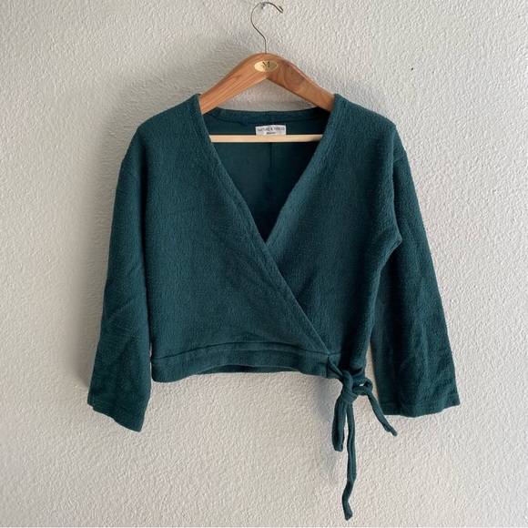 Madewell Texture & Thread Crepe Wrap Top - Picture 5 of 12